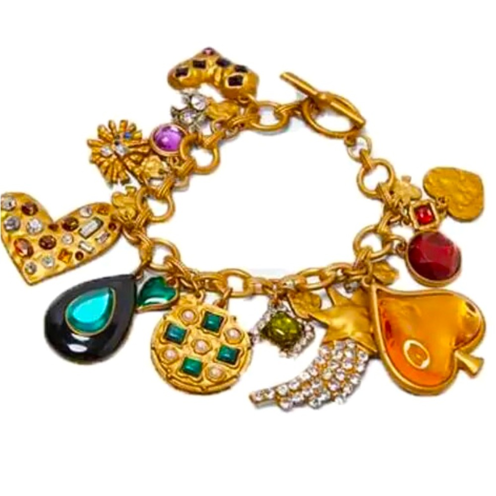 This listing is for a gold handmade charm bracelet brand new never worn